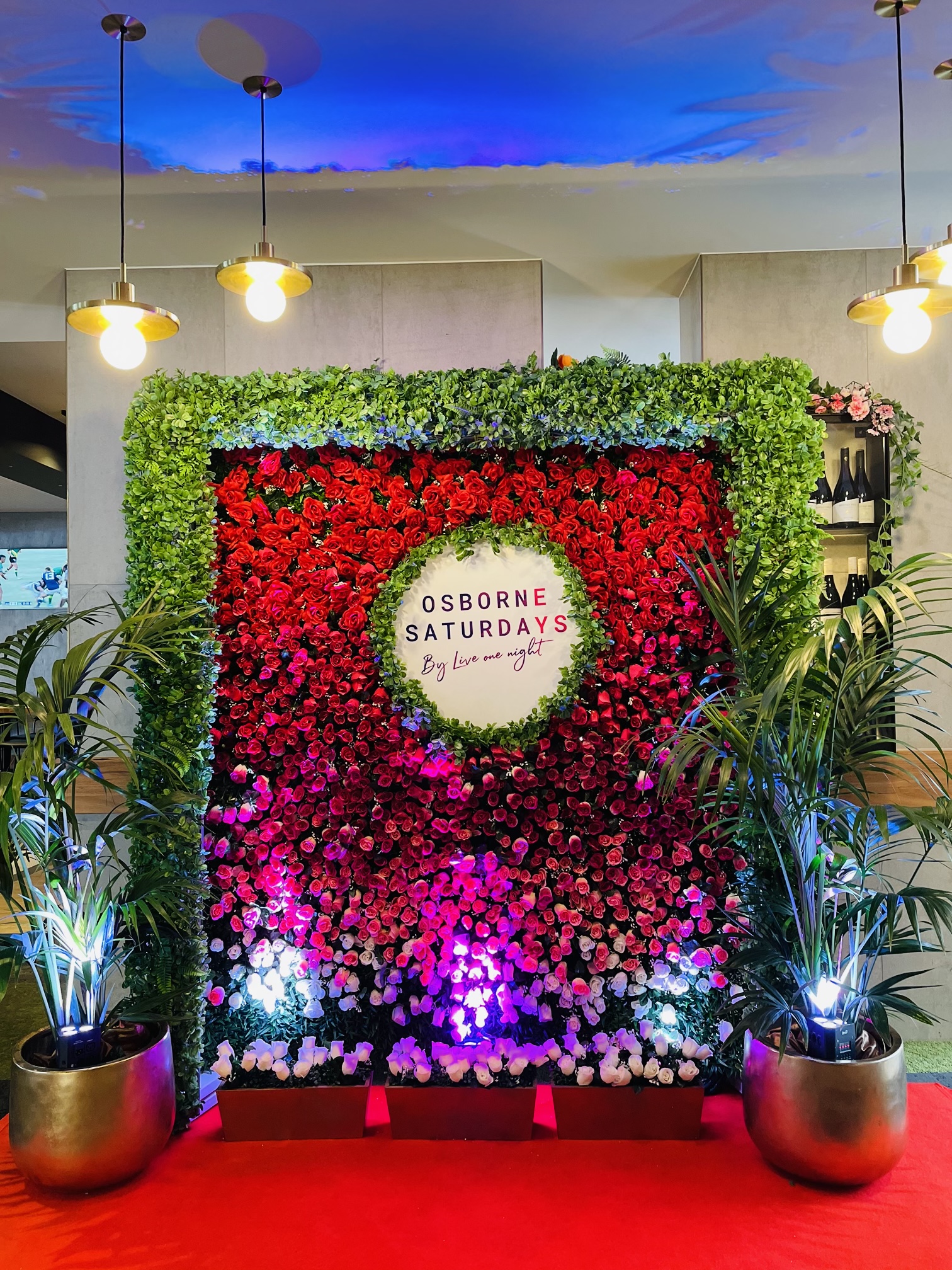 Brand activation media wall hire