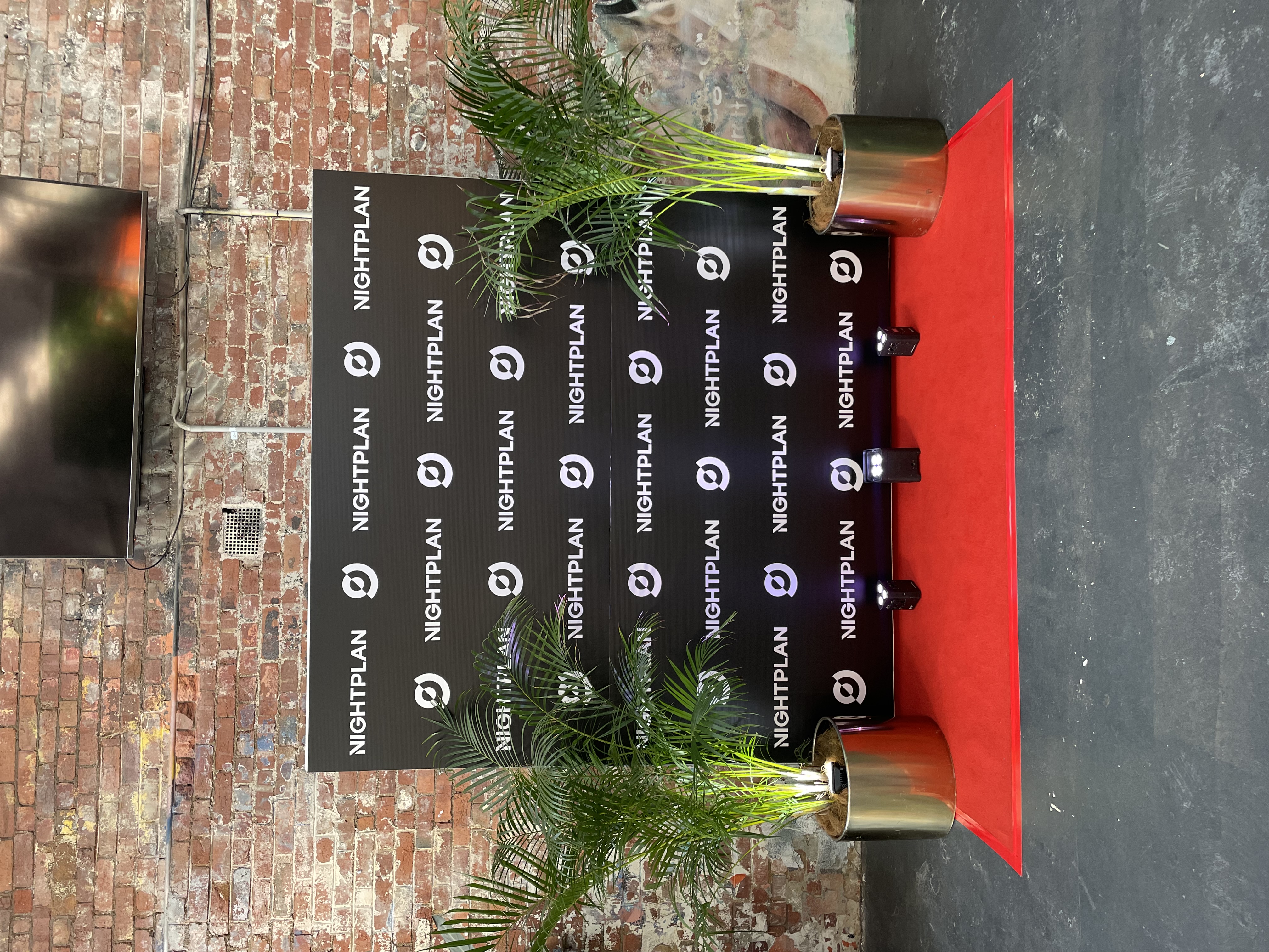 Event media wall installation