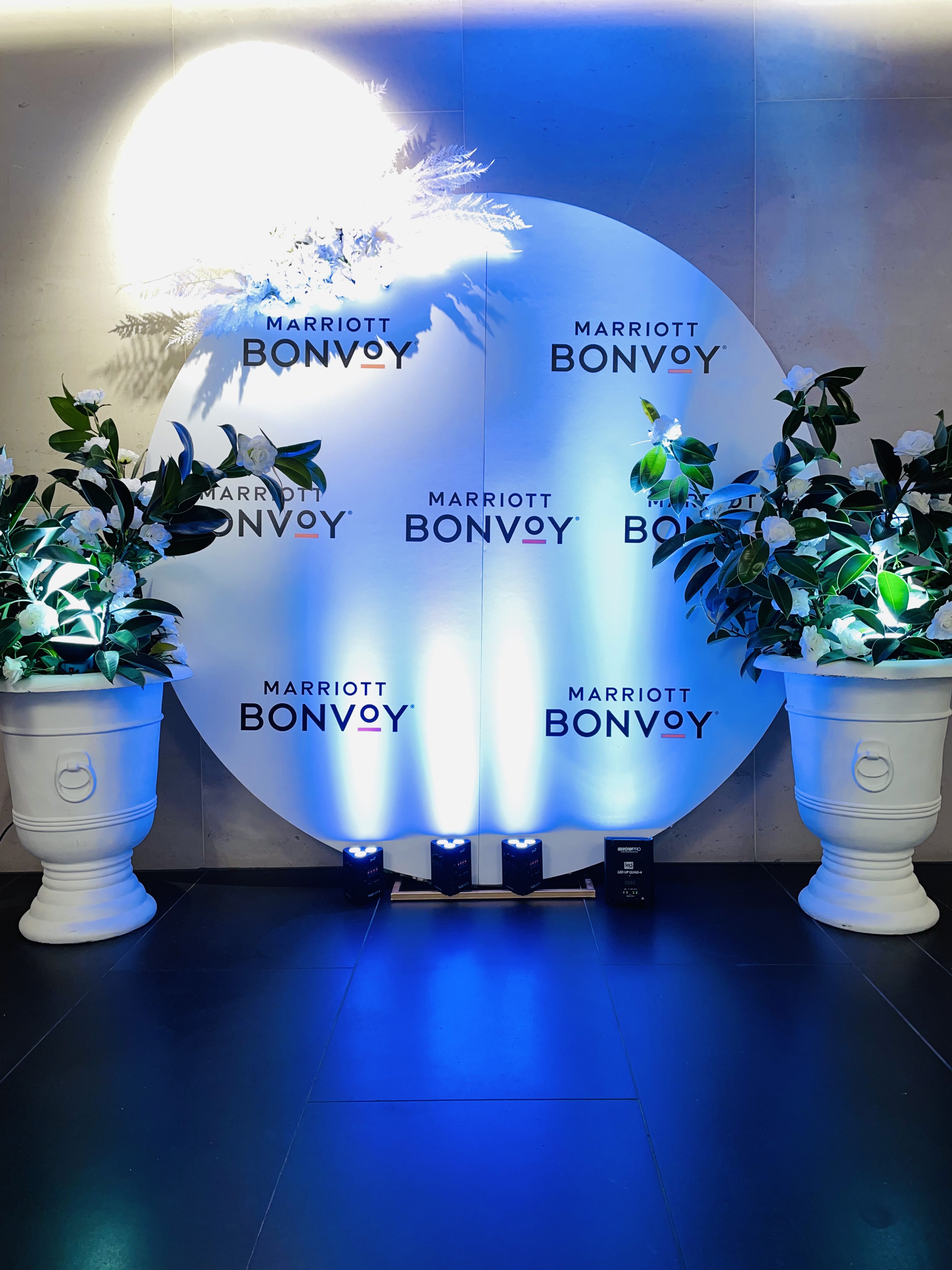 Professional media wall hire