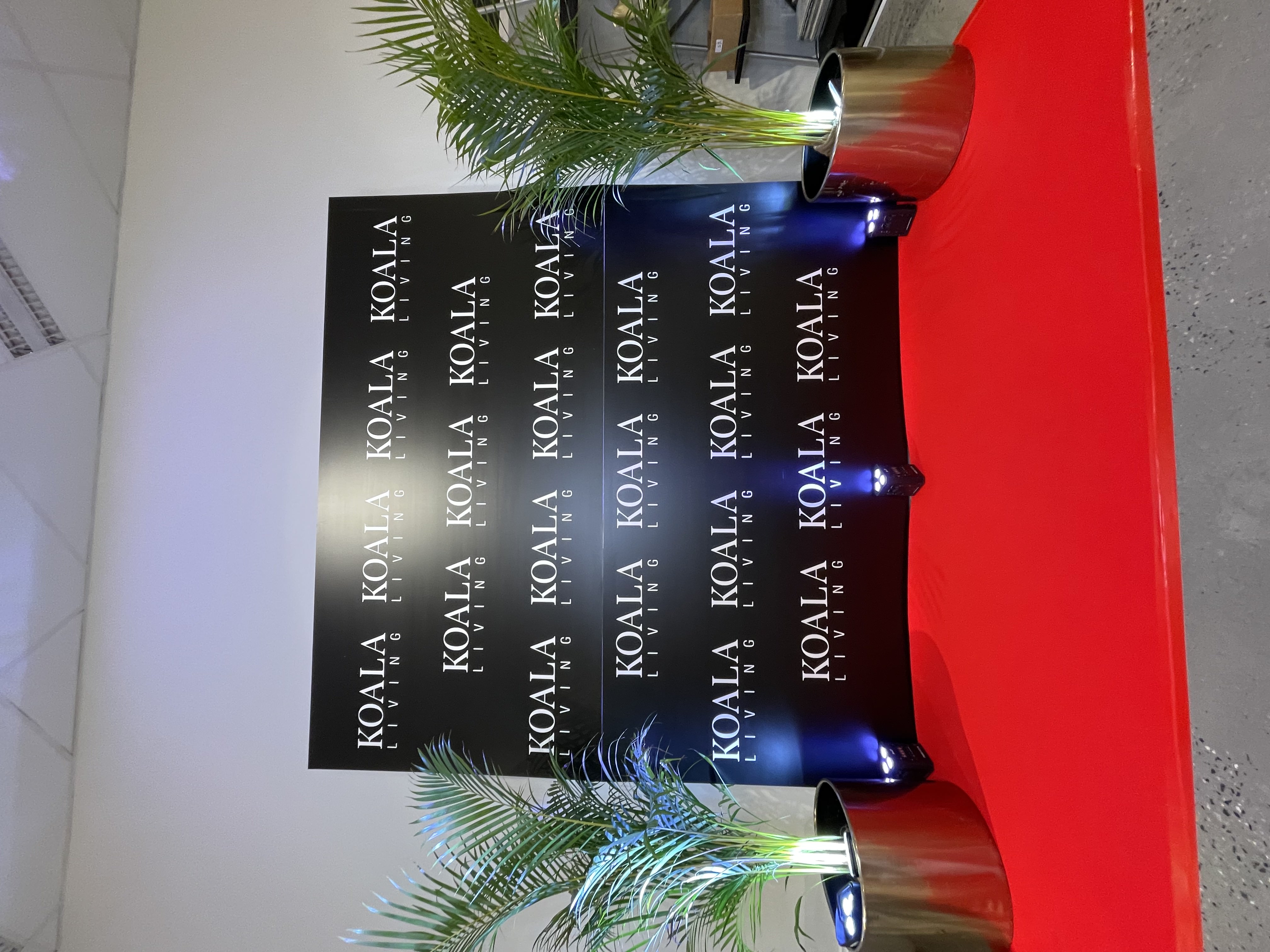 Corporate branding wall