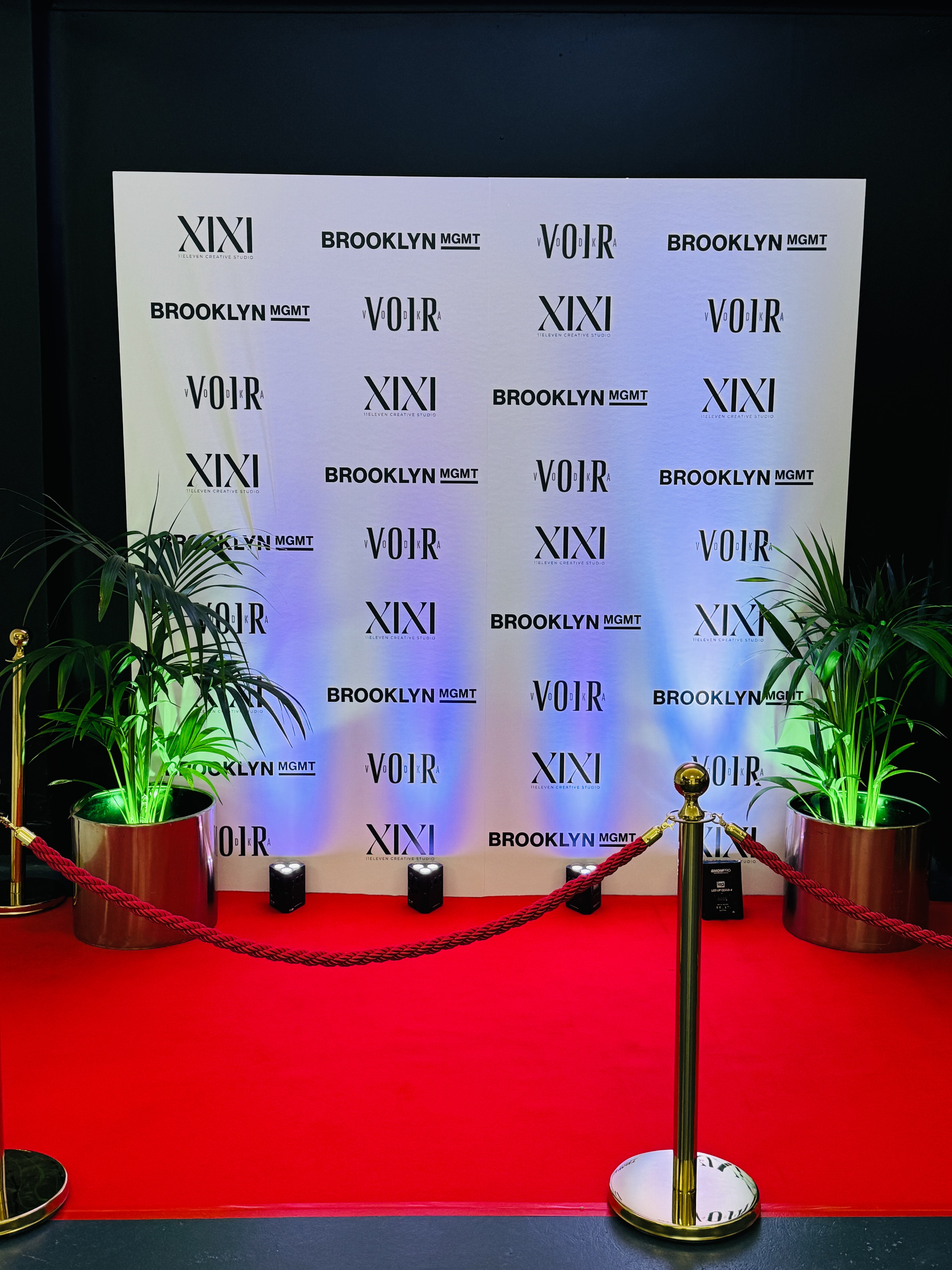 Corporate event backdrop